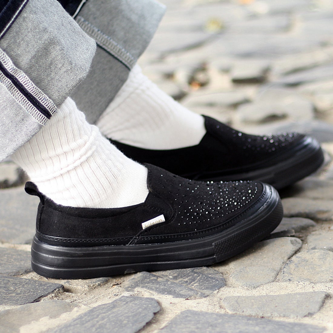 HUSKY ハスキー husky Co.Ltd. KITSON キラキラスリッポンスニーカー 