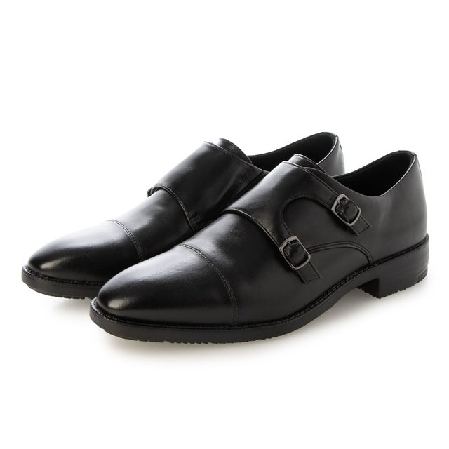 軽量モンクストラップビジネスシューズ （BLK）