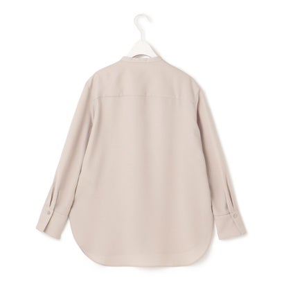 【接触冷感・UVケア・速乾・洗える】 FluidBackSatin シャツブラウス （ネイビー系）｜詳細画像