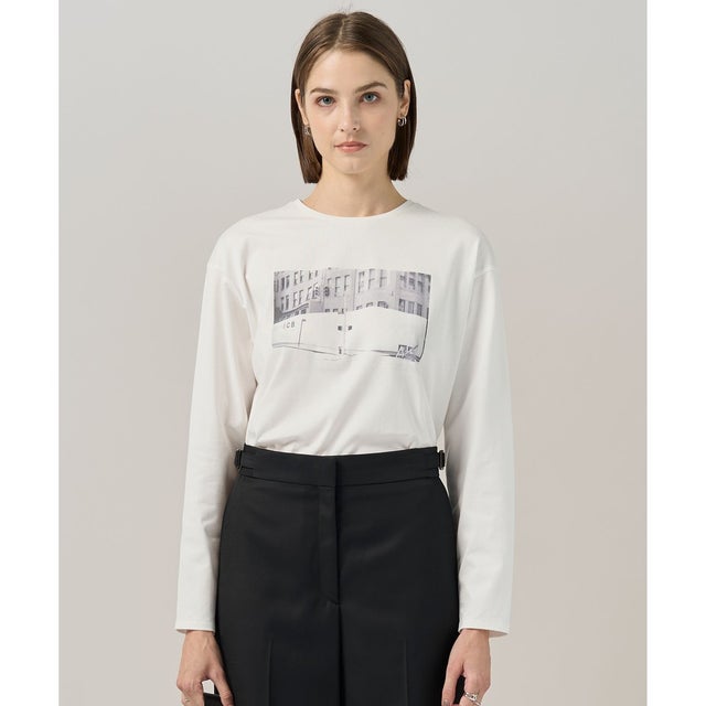 【30th ANNIVERSARY】New Yorkフォトプリント ロングスリーブTシャツ （オフホワイト系）