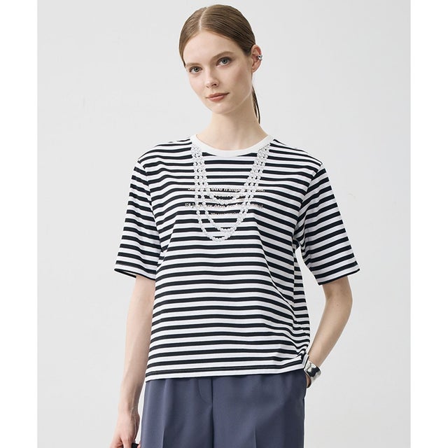 【30th ANNIVERSARY】 PARIS ボーダーTシャツ （ブラック×オフホワイト）