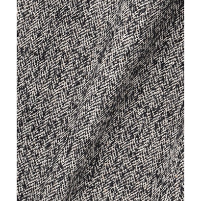 ウールシルクヘリンボン ワイドパンツ （ダークカーキミックス）｜詳細画像