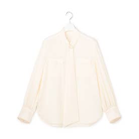 【WEB＆一部店舗限定】ClaireGeorgette ボウタイブラウス （オフホワイト）