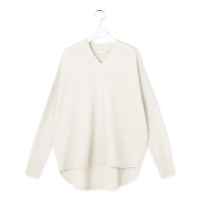 【WEB限定カラーあり】ソフトカシミヤミックス Vネックニット （ダスティピンク［WEB限定］）｜詳細画像