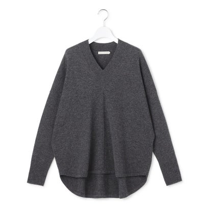 【WEB限定カラーあり】ソフトカシミヤミックス Vネックニット （トープ）｜詳細画像