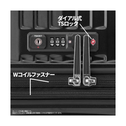アジアラゲージ スーツケース Lサイズ ALI-175-24W （メタルグリーン）｜詳細画像