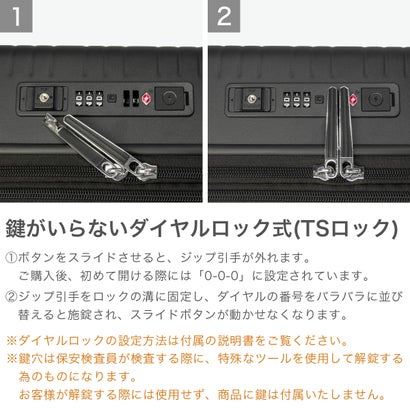 アジア・ラゲージ Asia Luggage スーツケース 機内持ち込み フロントオープン 拡張 静音キャスター PC収納 14inch 抗菌加工 TSロック USBポート 37L-44L Pitaflat PIF-8811-18W （ブラック）｜詳細画像