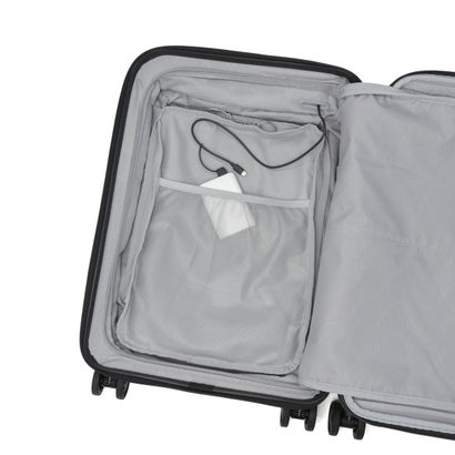 アジア・ラゲージ Asia Luggage スーツケース 機内持ち込み フロントオープン 拡張 静音キャスター PC収納 14inch 抗菌加工 TSロック USBポート 37L-44L Pitaflat PIF-8811-18W （ウォームグレー）｜詳細画像