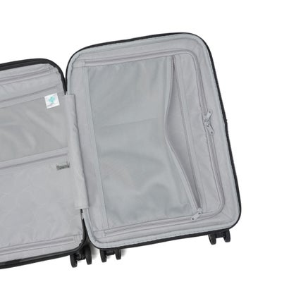 アジア・ラゲージ Asia Luggage スーツケース 機内持ち込み フロントオープン 拡張 静音キャスター PC収納 14inch 抗菌加工 TSロック USBポート 37L-44L Pitaflat PIF-8811-18W （ウォームグレー）｜詳細画像
