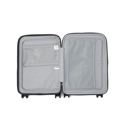 アジア・ラゲージ Asia Luggage スーツケース 機内持ち込み フロントオープン 拡張 静音キャスター PC収納 14inch 抗菌加工 TSロック USBポート 37L-44L Pitaflat PIF-8811-18W （ラテ）｜詳細画像