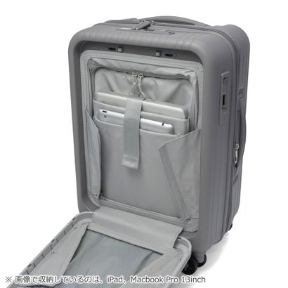 アジア・ラゲージ Asia Luggage スーツケース 機内持ち込み フロントオープン 拡張 静音キャスター PC収納 14inch 抗菌加工 TSロック USBポート 37L-44L Pitaflat PIF-8811-18W （テラコッタ）｜詳細画像