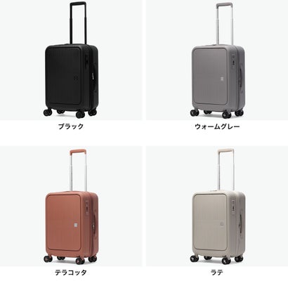 アジア・ラゲージ Asia Luggage スーツケース 機内持ち込み フロントオープン 拡張 静音キャスター PC収納 14inch 抗菌加工 TSロック USBポート 37L-44L Pitaflat PIF-8811-18W （テラコッタ）｜詳細画像