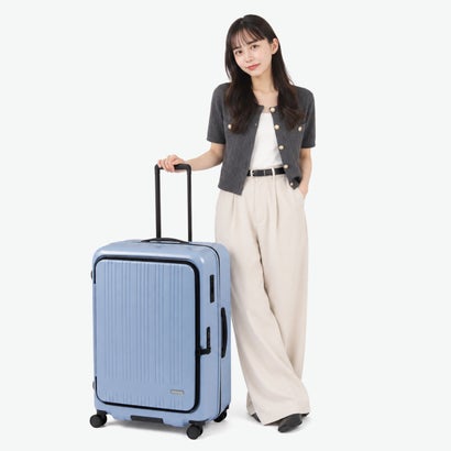 アジア・ラゲージ Asia Luggage スーツケース フロントオープン MAX BOX 100+10L キャリーケース Lサイズ 拡張 TSAロック 旅行 軽量 軽い 静音 大容量 100L-110L拡張可能 MX-8011-28W （マットバニラ）｜詳細画像