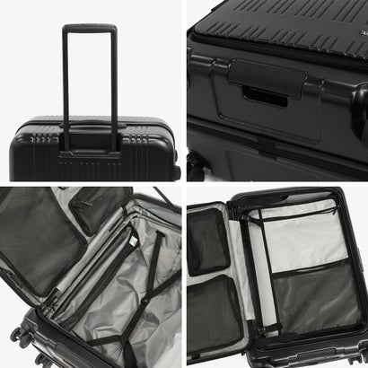 アジア・ラゲージ Asia Luggage スーツケース フロントオープン MAX BOX 100+10L キャリーケース Lサイズ 拡張 TSAロック 旅行 軽量 軽い 静音 大容量 100L-110L拡張可能 MX-8011-28W （マットバニラ）｜詳細画像