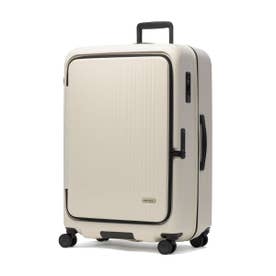 スーツケース フロントオープン MAX BOX 100+10L キャリーケース Lサイズ 拡張 TSAロック 旅行 軽量 軽い 静音 大容量 100L-110L拡張可能 MX-8011-28W （マットバニラ）