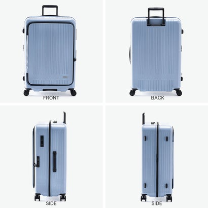 アジア・ラゲージ Asia Luggage スーツケース フロントオープン MAX BOX 100+10L キャリーケース Lサイズ 拡張 TSAロック 旅行 軽量 軽い 静音 大容量 100L-110L拡張可能 MX-8011-28W （マットアッシュグリーン）｜詳細画像