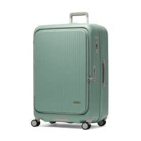 スーツケース フロントオープン MAX BOX 100+10L キャリーケース Lサイズ 拡張 TSAロック 旅行 軽量 軽い 静音 大容量 100L-110L拡張可能 MX-8011-28W （マットアッシュグリーン）
