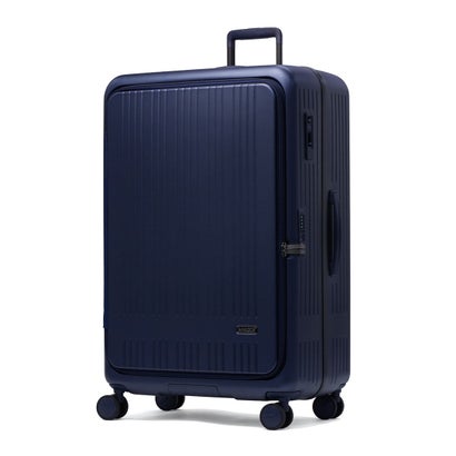 アジア・ラゲージ Asia Luggage 正規品10年保証 スーツケース キャリーケース 大容量 ブランド 旅行 フロントオープン TSAロック ストッパー付き MAXBOX Rivetless Frame 120L MX-8011RV-30 （鉄紺）｜詳細画像