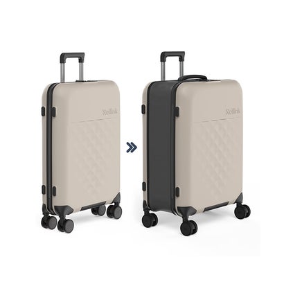 ローリンク スーツケース Lサイズ 80L 4輪タイプ 折りたたみ 拡張 薄マチ コンパクト スリム Rollink Flex 360° Spinner （アトランティックブルー）｜詳細画像