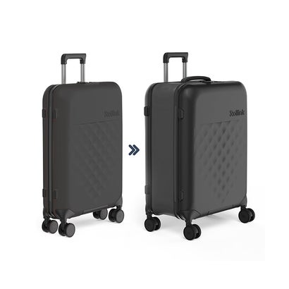 ローリンク スーツケース Lサイズ 80L 4輪タイプ 折りたたみ 拡張 薄マチ コンパクト スリム Rollink Flex 360° Spinner （アトランティックブルー）｜詳細画像