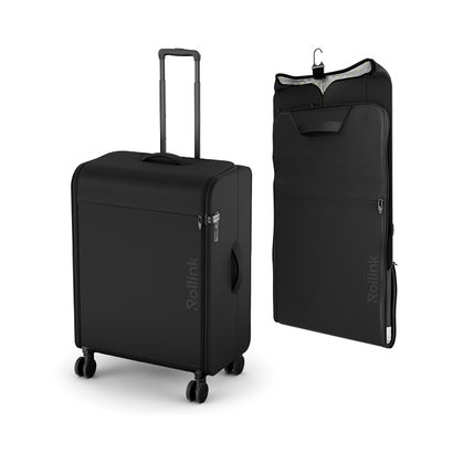 ローリンク スーツケース Mサイズ 77L 折りたたみ フロントオープン 軽量 FUTO Rollink 850031170803 ソフトキャリー （ボイセンベリー）｜詳細画像