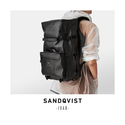 サンドクヴィスト リュック メンズ ブランド 撥水 防水 21L SANDQVIST ivar （ブラック）｜詳細画像