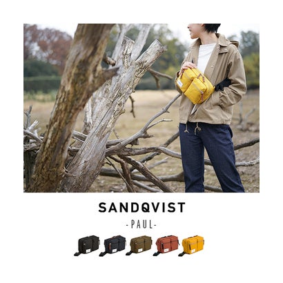 ウエストポーチ ウエストバッグ メンズ レディース サンドクヴィスト SANDQVIST ground  おしゃれ ユニセックス サンドクビスト paul （ブラック）｜詳細画像