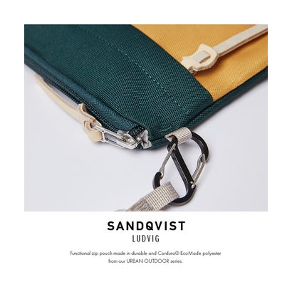 サンドクヴィスト サコッシュ B6用紙サイズ SANDQVIST URBAN OUTDOOR ludvig （イエローグリーン）｜詳細画像