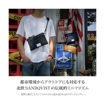 サンドクヴィスト サコッシュ B6用紙サイズ SANDQVIST URBAN OUTDOOR ludvig （イエローグリーン）｜詳細画像
