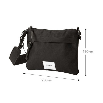 サンドクヴィスト サコッシュ B6用紙サイズ SANDQVIST URBAN OUTDOOR ludvig （イエローグリーン）｜詳細画像