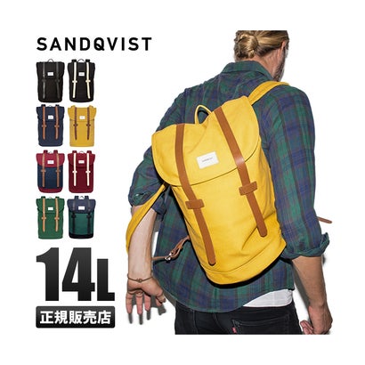 サンドクヴィスト リュック バックパック メンズ レディース サンドクビスト SANDQVIST STIG （ブラック-ナチュラル）｜詳細画像