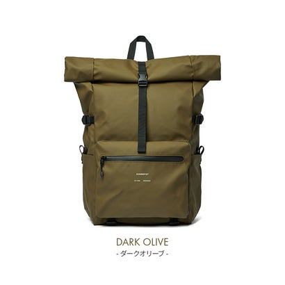 サンドクヴィスト リュック メンズ ブランド 撥水 防水 ロールトップ 18L SANDQVIST RUBEN （ブラック）｜詳細画像