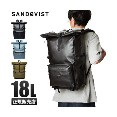 サンドクヴィスト リュック メンズ ブランド 撥水 防水 ロールトップ 18L SANDQVIST RUBEN （ダークオリーブ）｜詳細画像