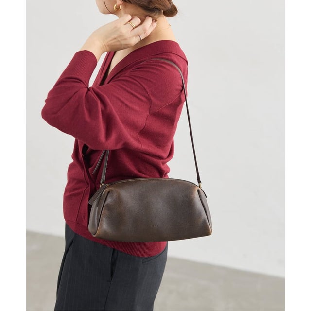 TIME/タイム TRAPE LAMB LEATHER BAG バッグ TM2G7ABGC01W （ブラウン）