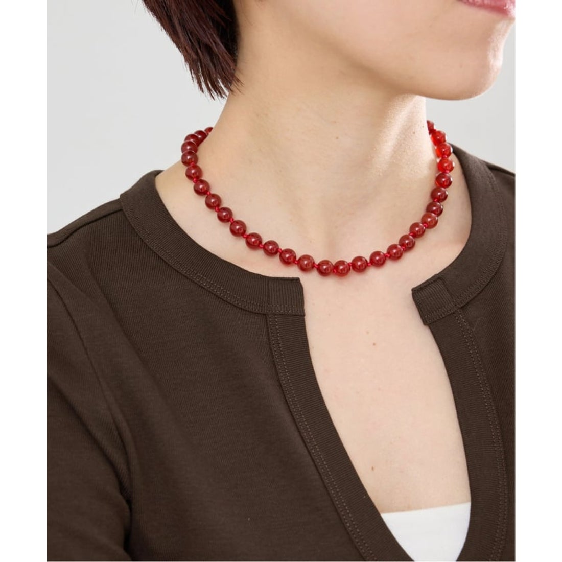 イエナ IENA EO/イオ ROUND STONE NECKLACE ネックレス BO26SS－56