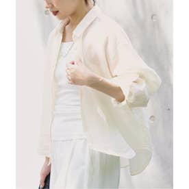 イエナ IENA 《追加》リネンワイドショートシャツ（ホワイト