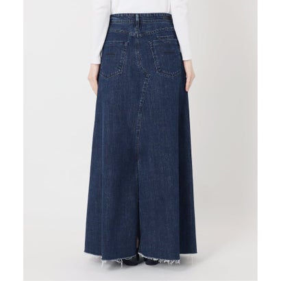 YANUK/ヤヌーク 別注 Flare Long Skirt スカート（ネイビー）｜詳細画像