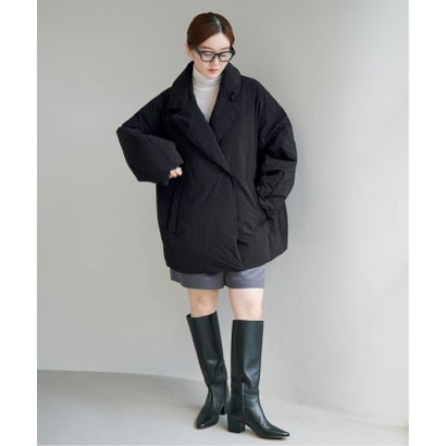 イエナ IENA 《追加3予約/WEB＆仙台店限定カラーあり》ARTIROSA撥水テイラーコクーンダウン（ブラック）｜詳細画像