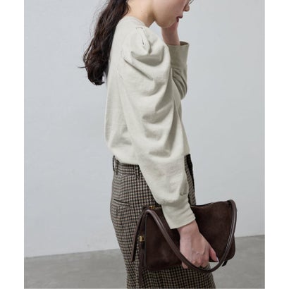 ywy/ワイワイ 別注 TUCK SLEEVE TOPS EX カットソー TUCK SLV VNTG （グレー）｜詳細画像