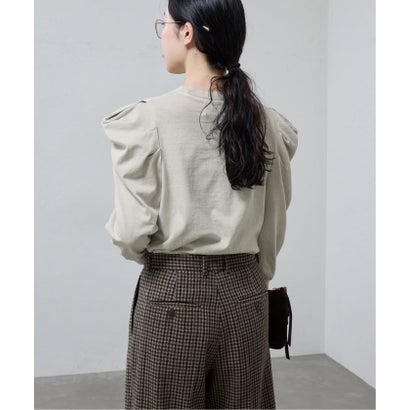 ywy/ワイワイ 別注 TUCK SLEEVE TOPS EX カットソー TUCK SLV VNTG （グレー）｜詳細画像