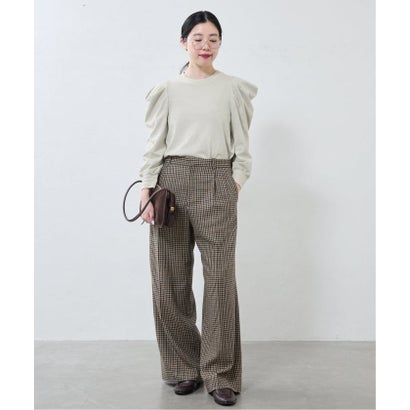 ywy/ワイワイ 別注 TUCK SLEEVE TOPS EX カットソー TUCK SLV VNTG （グレー）｜詳細画像