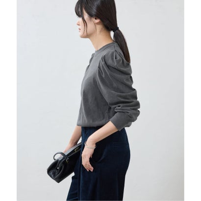 ywy/ワイワイ 別注 TUCK SLEEVE TOPS EX カットソー TUCK SLV VNTG （グレー）｜詳細画像