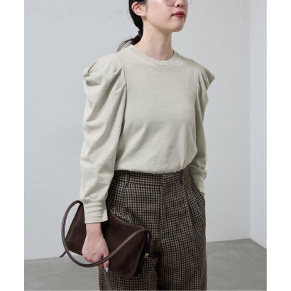 ywy/ワイワイ 別注 TUCK SLEEVE TOPS EX カットソー TUCK SLV VNTG （グレー）｜詳細画像