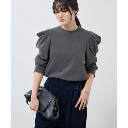 ywy/ワイワイ 別注 TUCK SLEEVE TOPS EX カットソー TUCK SLV VNTG （グレー）｜詳細画像