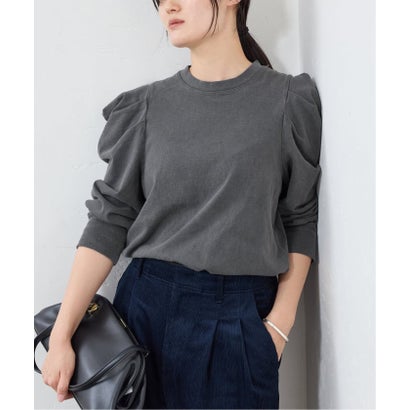 ywy/ワイワイ 別注 TUCK SLEEVE TOPS EX カットソー TUCK SLV VNTG （グレー）｜詳細画像