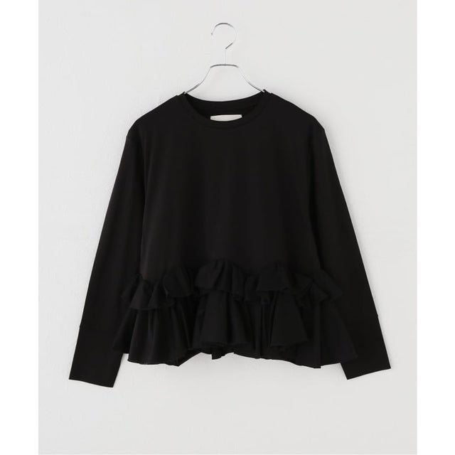 MARILYN MOON/マリリンムーン ruffle top カットソー 4264-182 （ブラック）