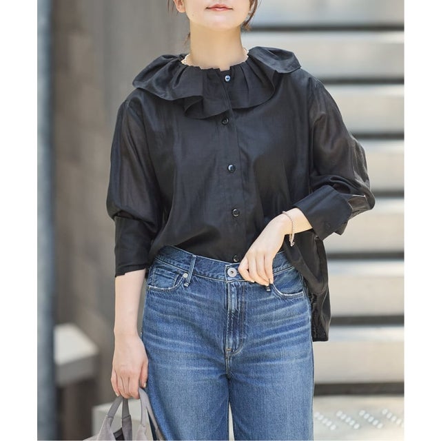 MAISON GUILLEMETTE/メゾンギヨメット CHLOE SH シャツ （ブラック）