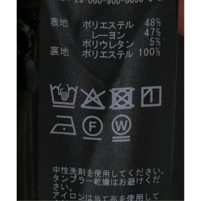 イエナ IENA ストレッチパターン Iラインスカート （ボルドー）｜詳細画像