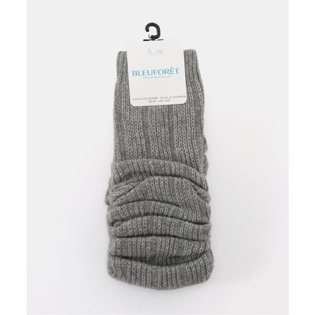 BLEU FORET/ブルーフォレ CASHMERE CAITERS 靴下 6094 （グレーB）