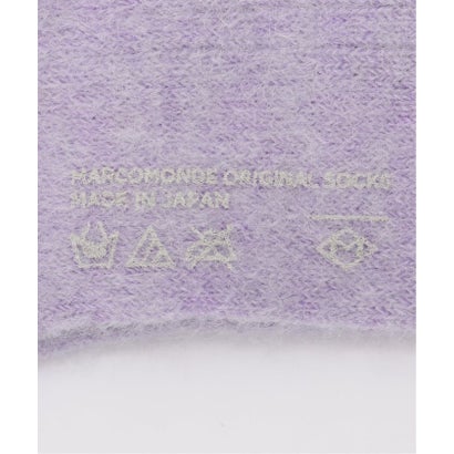イエナ IENA MARCOMONDE/マルコモンド mohair rib sox 靴下 84N3/1MO8-20C （パープル）｜詳細画像